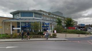 Warrington Hospital main entrance