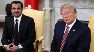 ترامپ و امیر قطر