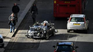 Filming in Glasgow city centre
