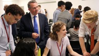 Liam Fox at training scheme launch