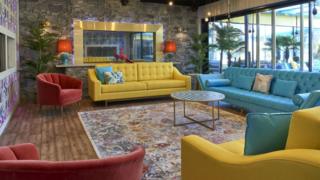 The lounge in the Celebrity Big Brother 2018 house