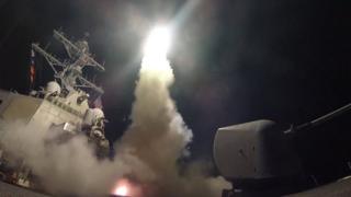 Удар крылатыми ракетами по Сирии