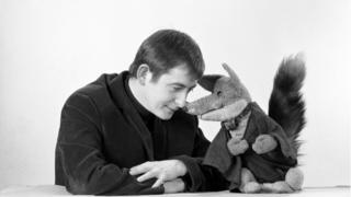 Derek Fowlds and Basil Brush