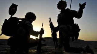 Soldiers on patrol