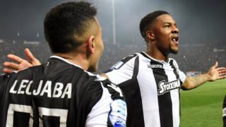 PAOK's former Arsenal striker Chuba Akpom