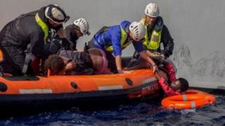 Des milliers de migrants ont été secourus en Méditerranée en 2017.