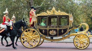 Queen Elizabeth II in her coach