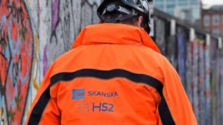 HS2 construction worker