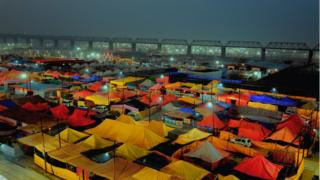 Tents in the Kumbh Mela grounds