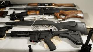 Armas incautadas.