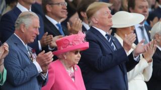Queen and President Trump