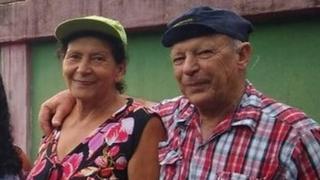 Una foto familiar de Vera y Geraldo