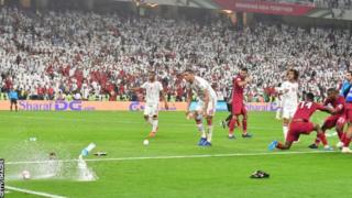 Qatar players