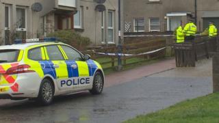 Crime scene at Biggar