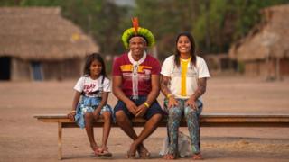 Família do cacique Giliarde Juruna