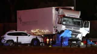 Scene of fatal crash in Melbourne. April 2020