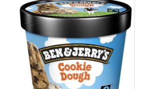 Pot of Ben & Jerry's ice cream