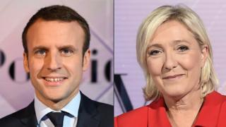 Ông Emmanuel Macron và bà Marine Le Pen sẽ tranh đua trong vòng hai bầu cử tổng thống Pháp