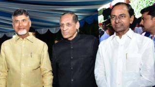 ఏపీ సీఎం చంద్రబాబు, గవర్నర్ నరసింహన్, తెలంగాణ సీఎం కేసీఆర్