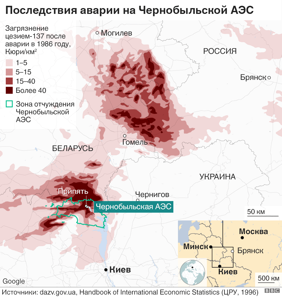Карта загрязнения