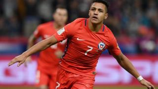 Alexis Sánchez abrió la cuenta contra Alemania.