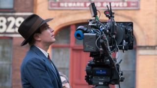 Ewan McGregor on the American Pastoral set