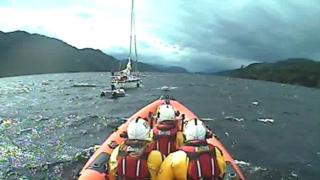 Loch Ness RNLI on one of Wednesday's rescues