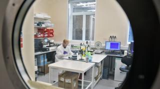 Lab technician prepares samples at one of the new labs at the Health Security Agency, Porton Down, Salisbury