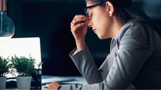 Mujer trabajando.