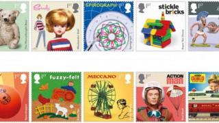 toy stamps from the Royal Mail