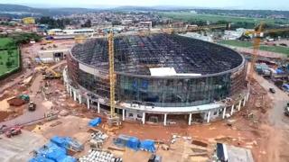 Ikibuga cya Kigali Arena kiri kubakwa