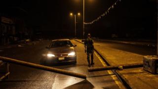 Police checkpoint