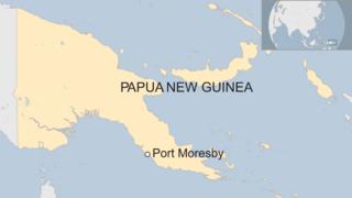 Map of Papua New Guineau