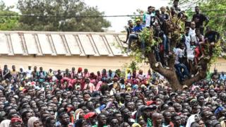 Yadda dubban mutanen Senegal a babban majigi a gida suka kalli wasan da aka fitar da 'yan wasan kasar daga gasar cin kofin duniya