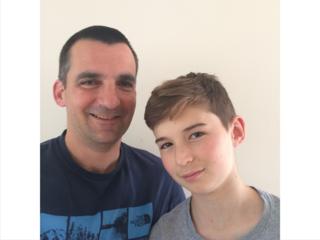 Nick Herbert y su hijo Ben