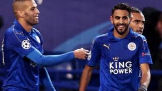 Riyad Mahrez na Islam Slimani bakinye bishimishije muri urwo rukino