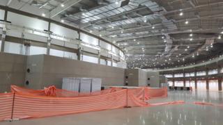 Região externa do túnel principal do Sirius