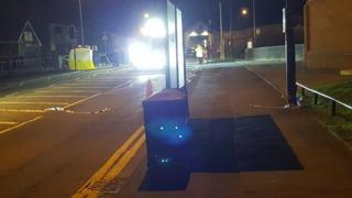 Scene of the accident in Gorseinon