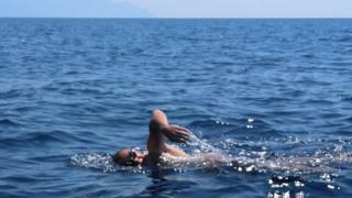 Урош Иванковић на мору.