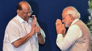 शरद पवार, नरेंद्र मोदी