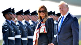 President Trump and First Lady Melania Trump