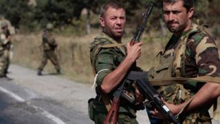 Осетинські збройні формування протистояли грузинським військовим за підтримки Росії