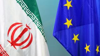 پرچم اتحادیه اروپا و ایران