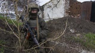 Морський піхотинець в зоні проведення АТО