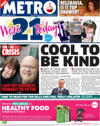Metro 16 March