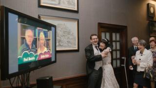 Celebrity wedding video