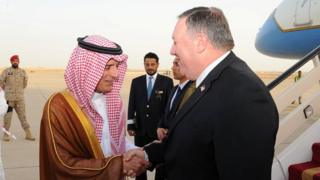 Mike Pompeo dan Adel Al-Jubeir
