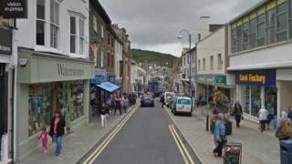 stryd yn Aberystwyth