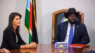 NikkiHaley,SudSoudan,SalvaKiir,Juba,USA,crise