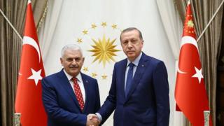 Binali Yıldırım ve Recep Tayyip Erdoğan
